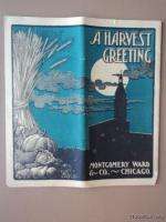 1902 Montgomery Ward Harvest Greeting Advance Catalog No. 71 Antique 