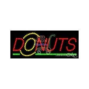  Donuts Logo LED Sign 11 inch tall x 27 inch wide x 3.5 
