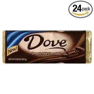 Dove Smooth Milk Chocolate Bars, 3.53 Ounce Bars (Pack of 24)