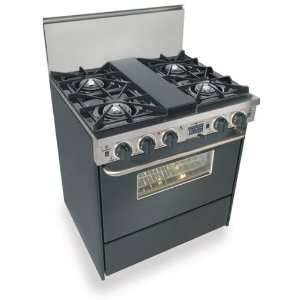  30 Pro Style Dual Fuel LP Gas Range with 4 Open Burners 