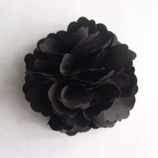 Silky Rose Flower Hat Hair Clip Brooch Pin 16 Colors  