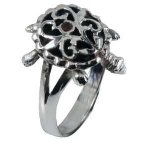  Movable Turtle   Sterling Silver Ring   06 Jewelry