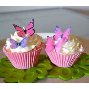 Edible Butterflies ©   Small Assorted Pink and Purple Set 