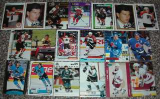 Mike Ricci 19 card lot Flyers Sharks Nordiques Coyotes  