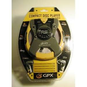  GPX Compact Disc Player   Rugged Sports Yellow 