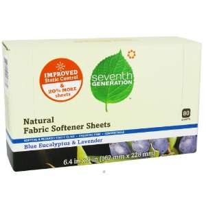  Seventh Generation   Natural Fabric Softener Sheets Blue 