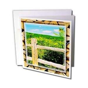  Susan Brown Designs Nature Themes   Rural Fence   Greeting 
