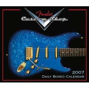  Fender Custom Shop Guitar   2007 Daily Boxed Calendar 