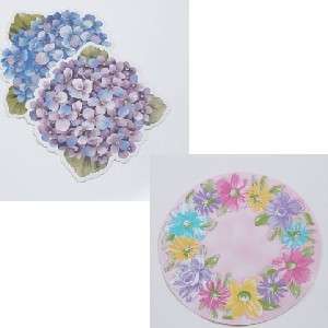 Floral Hydrangea Easter Spring Vinyl Placemats UPic NWT  