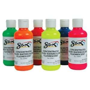  Sax Fluorescent Liquid Watercolors   YELLOW ORANGE Office 