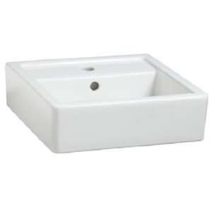   Solutions Solutions 16 Wall Mounted Fire Clay Square Bathroom Si