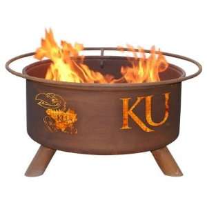  Kansas Jayhawks KU Portable Steel Fire Pit Grill