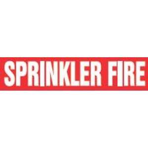 SPRINKLER FIRE   Snap Tite Pipe Markers   outside diameter 5 1/4   6