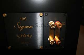 INFINITY IRS SIGMA SPEAKERS PAIR   200 HRS   PRISTINE, ORIGINAL 