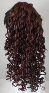 Long Ponytail w/Corkscrew & Sprial Curls Hairpiece Hair  