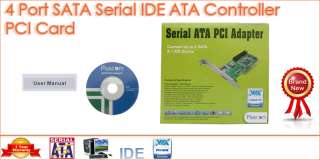 Port SATA Serial IDE ATA RAID Controller PCI Card UK  