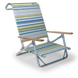    Sun Chaise Folding Beach Arm Chair, Coastline Patio, Lawn & Garden
