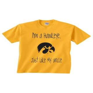 Iowa Hawkeye Like My Uncle T Shirt 109   Gold  