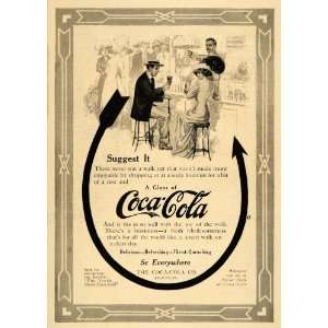   Ad Stylish Vintage Bar Coca Cola Soda Fountain   Original Print Ad