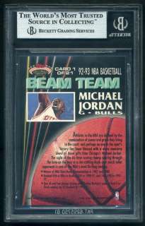1992 93 Stadium Club Beam Team Michael Jordan BGS 8.5  