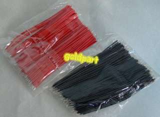 400pcs Breadboard Jumper Cable Wires Tinned 6cm Black & Red  