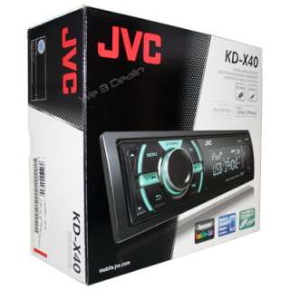 JVC KD X40 Car Stereo Radio  Player iPod/Iphone Control In Dash 