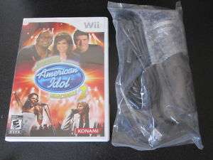 Karaoke American Idol Encore 2 w/ Mic Nintendo Wii 083717250968  