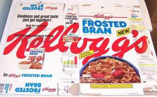 This is for one 1991 New Kelloggs Frosted Bran Cereal Box. Box is 