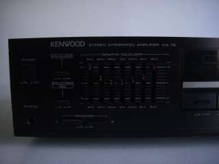 Kenwood KA 76 Stereo Integrated Amplifier Receiver  