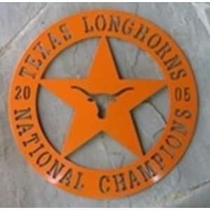  Cunningham Gas Longhorns National Champs Wall Badge   18 