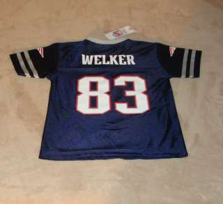 New England PATRIOTS Wes Welker Kids Youth Jersey, Size LARGE 7 New w 