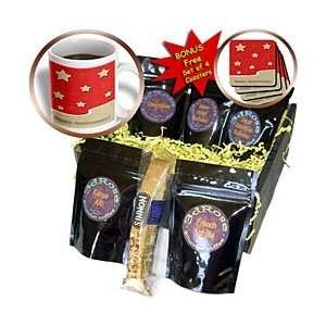     Lavender Stars on Aqua   Coffee Gift Baskets   Coffee Gift Basket