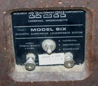 Vintage KLH Model Six 6 Speakers 8ohm  