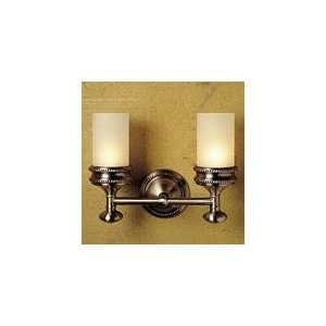   Amisa Double Light Bathroom Fixture with Etched Glass Shade 15 52RA