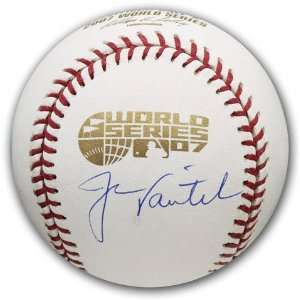  Varitek Autographed Baseball  Details 2007 World Series Baseball 