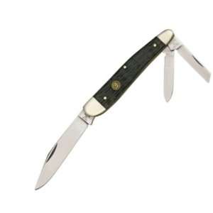 Hen & Rooster Knives 113BPB Whittler Pocket Knife with Black Pick Bone 
