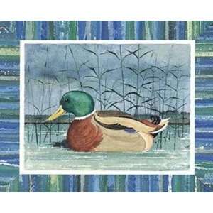  Blue Duck II Franz Heigl. 12.00 inches by 9.50 inches 