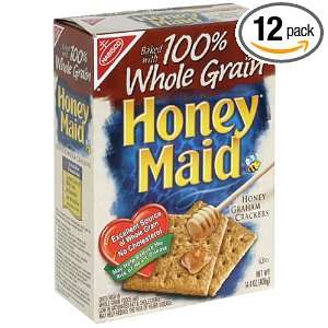   Maid Grahams, 100% Whole Grain Crackers, 14.4 Ounce Units (Pack of 12