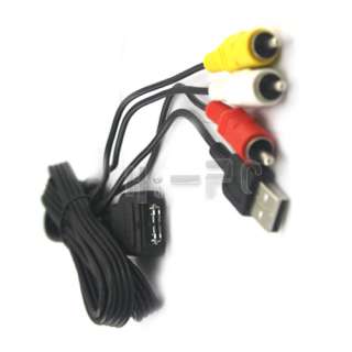 USB+AV Cable/Cord/Lead for Sony CyberShot DSC H55 H20 HX1 W290 W270 