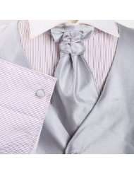 Wedding Mens Designer Silver Soild Tuxedo Vest Set Match Tuxedo Vests 