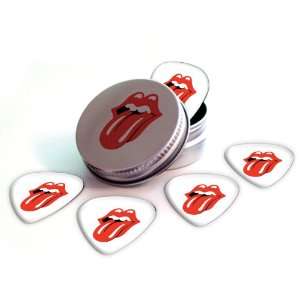  Rolling Stones Logo Electric Guitar Picks X 5 (2 Sided 