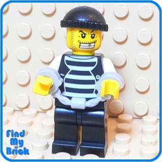 M661 Lego City/Town Custom Jail Prisoner Minifigure NEW  