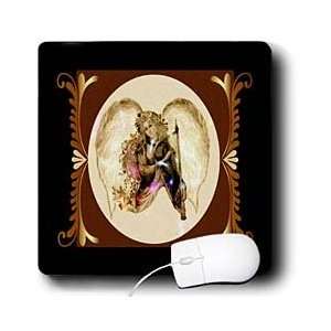   Designs   Angel With Harp   Christmas Art 7   Mouse Pads Electronics