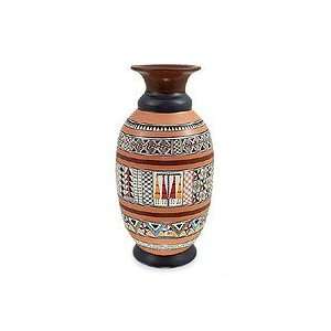  Ceramic vase, Inca Geometry