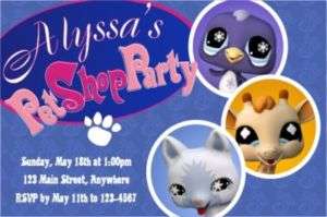 LITTLEST PET SHOP Birthday Party Invitations   U Print  
