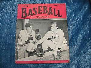1948 BASEBALL Magazines Lot of 2   April & August  