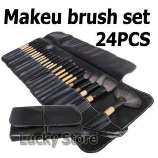   PRO black make up kit makeup brushes makeup brush set with roll up bag