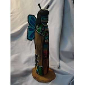  Blue Butterfly Hopi Kachina Figurine 
