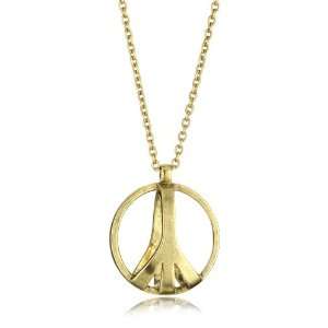 Low Luv by Erin Wasson Peace Cage Gold Necklace