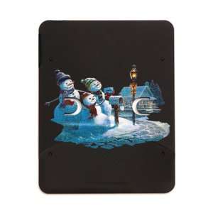  iPad 5 in 1 Case Matte Black Christmas Snow Men Mailing 